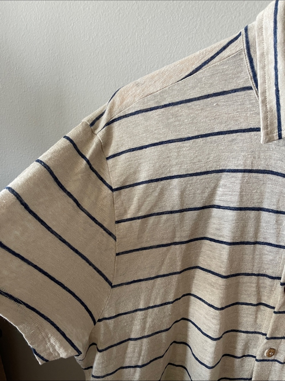 Alex Crane Knit Ola Button-Down Shirt in Rio Large - Picture 8 of 9